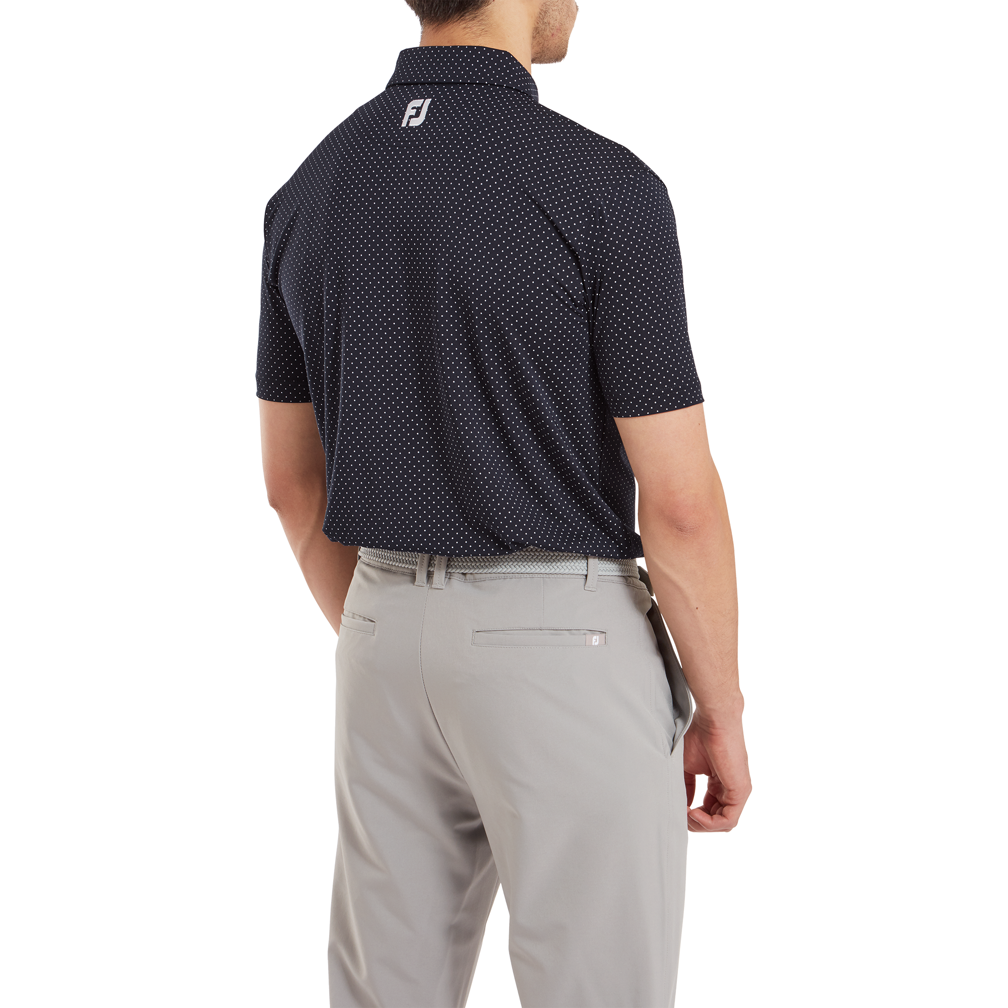 Stretch Lisle Dot Print