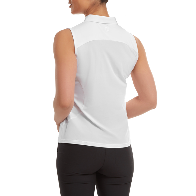 Mesh Back Sleeveless Lisle