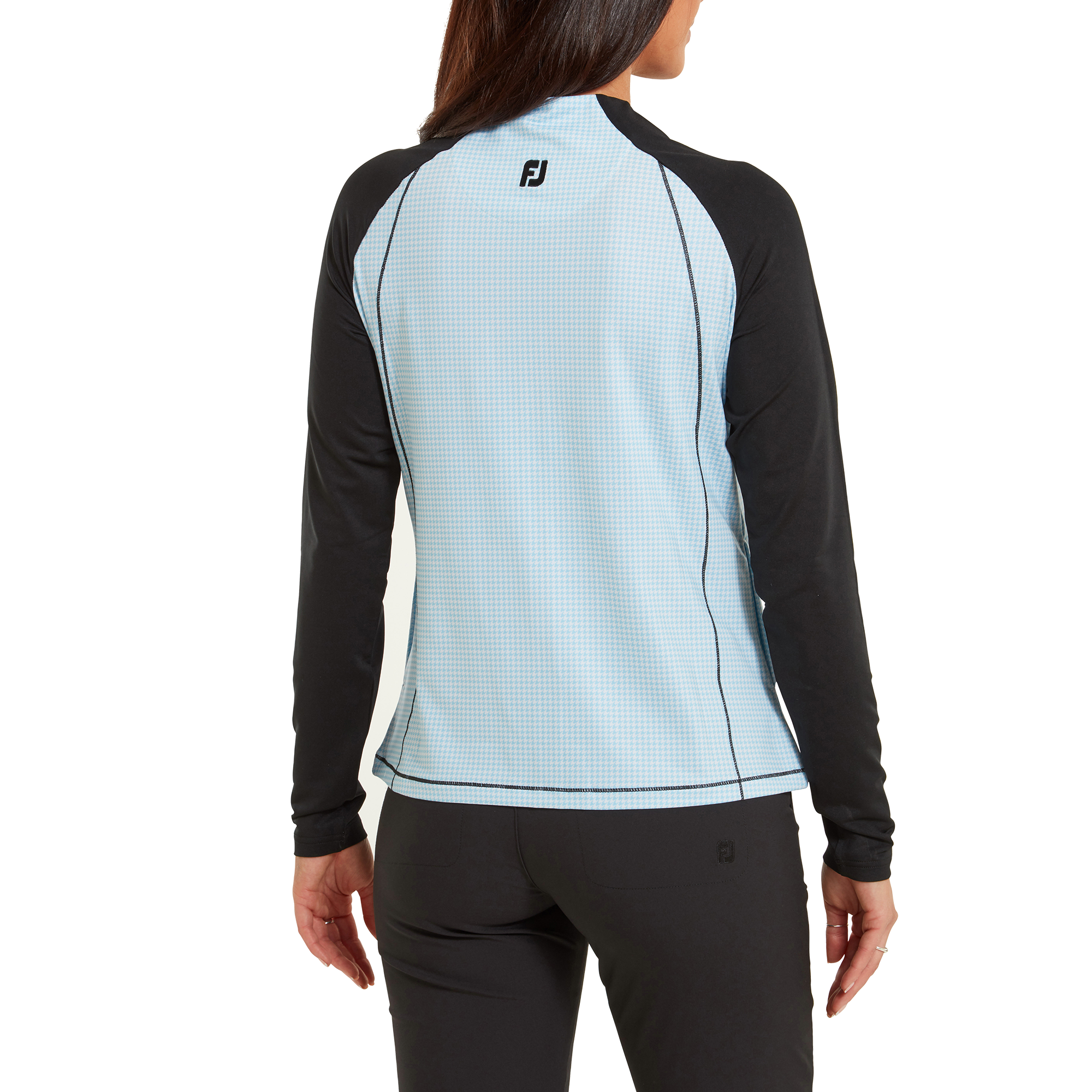 Mellanlager med Houndstooth-tryck