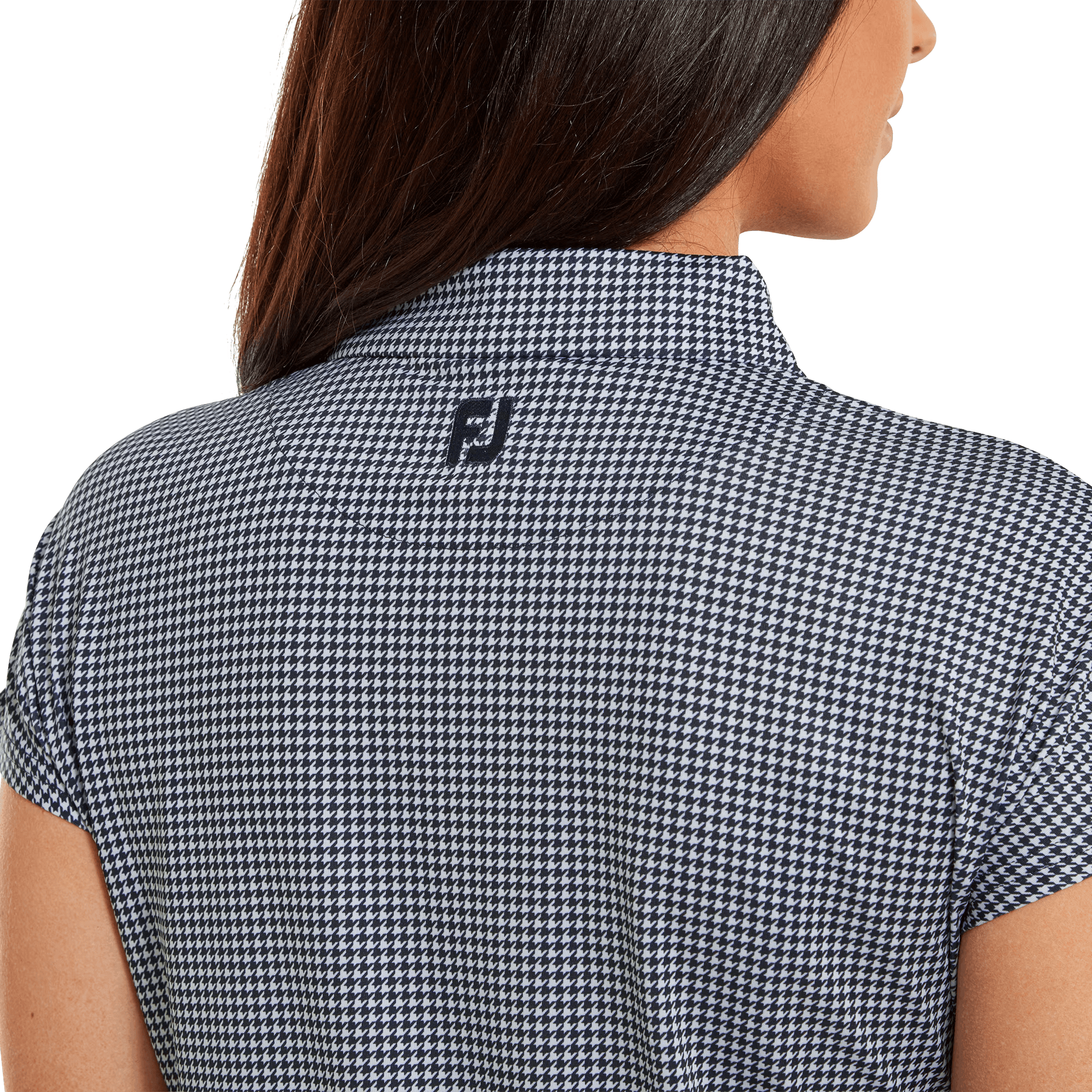 Houndstooth Print Lisle