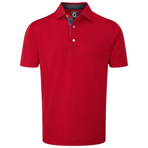 Stretch Pique with Paisley Print Trim