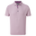 Polo Jacquard œil d'oiseau boutonnière à rayures