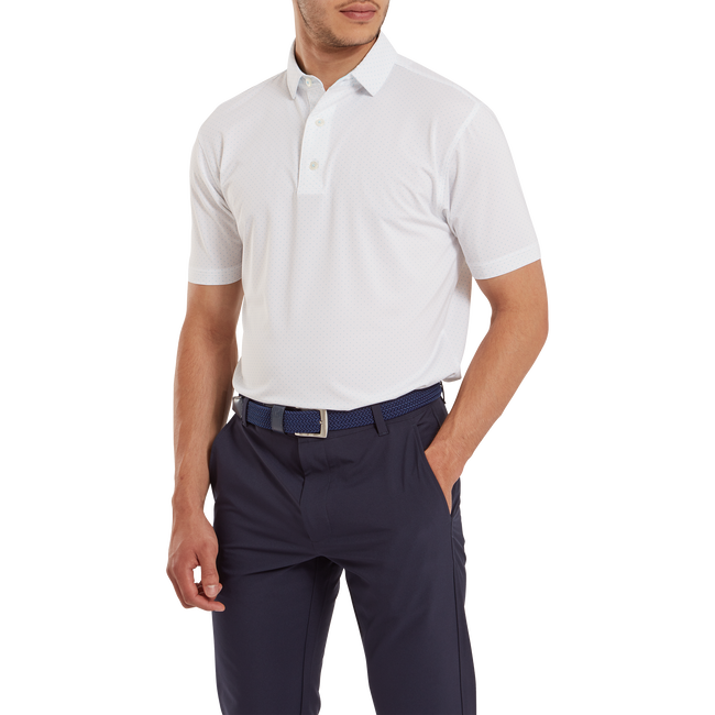 Stretch Lisle Dot Print