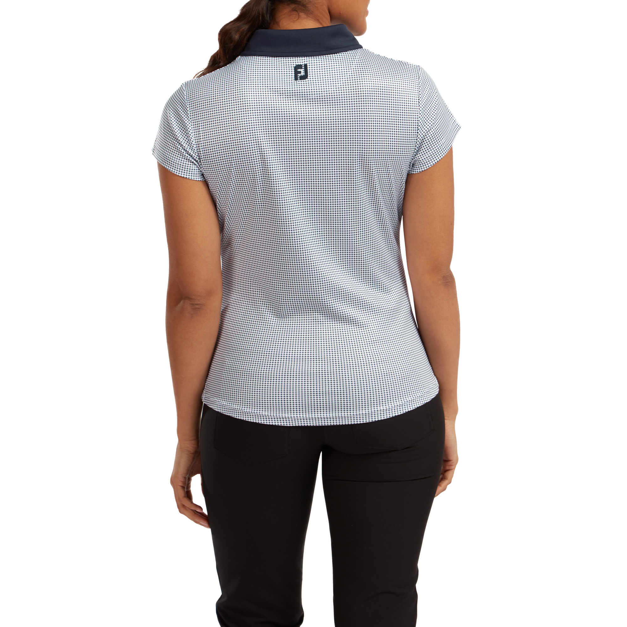 Women's Lisle Sleeveless Shirt with Neck Trim