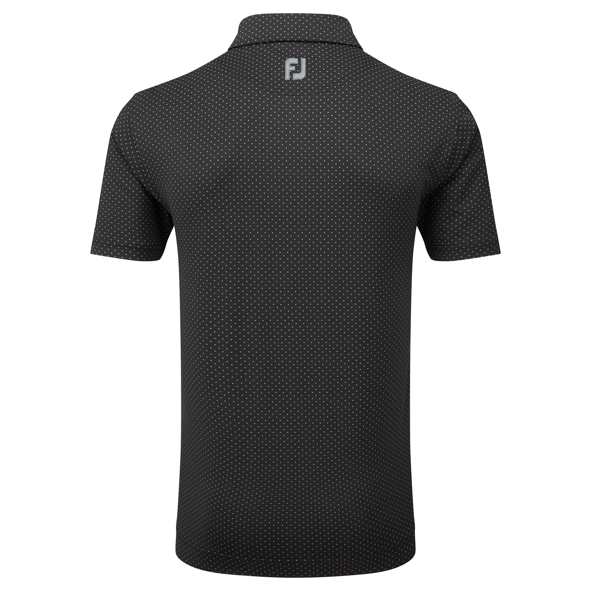 Polo en fil d'Ecosse imprim&eacute; points