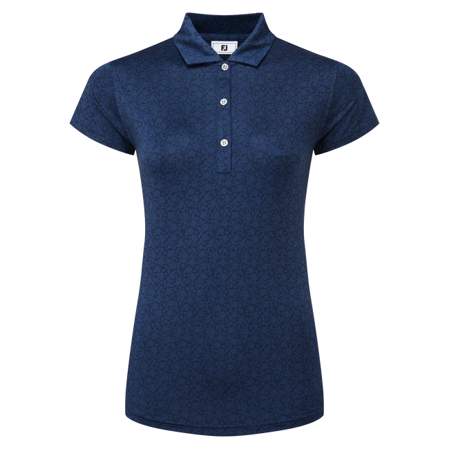 Painted Floral Cap Sleeve Lisle