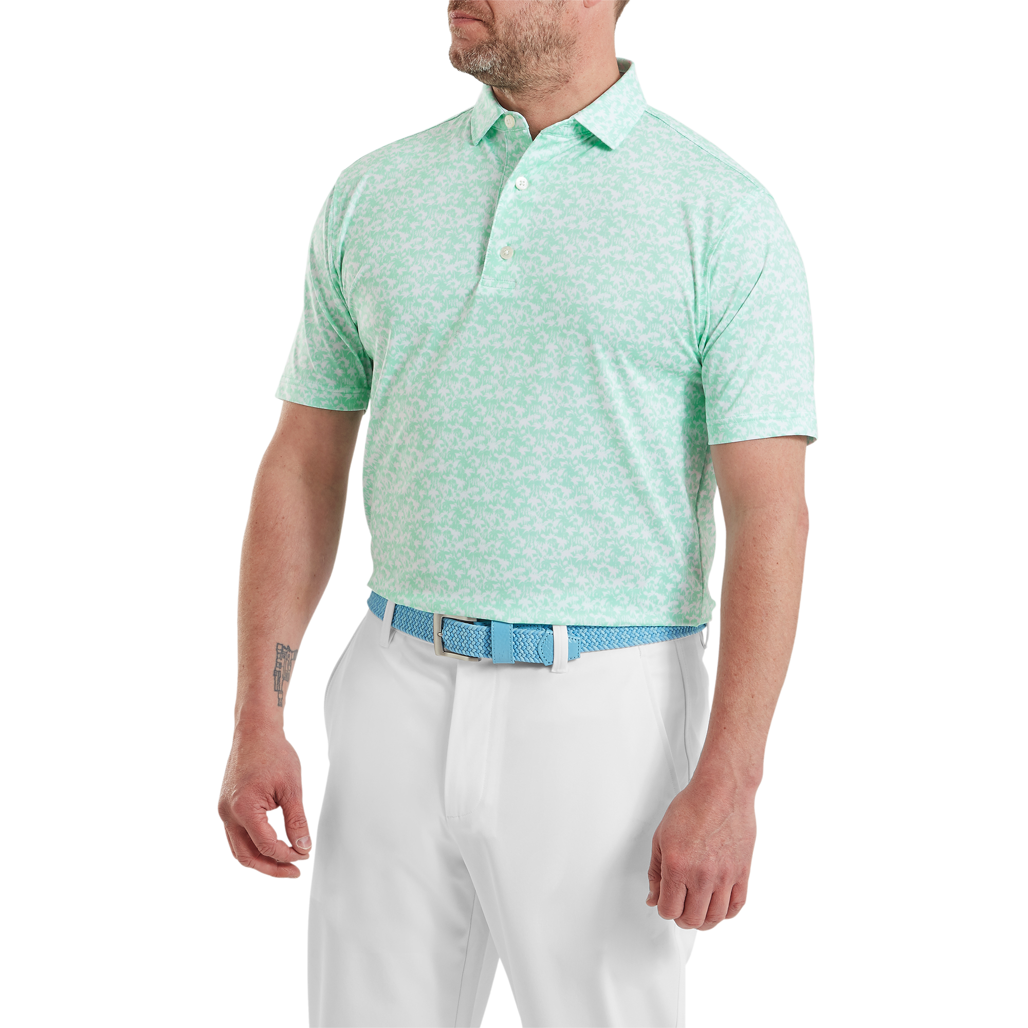 Hidden Palm Print Lisle