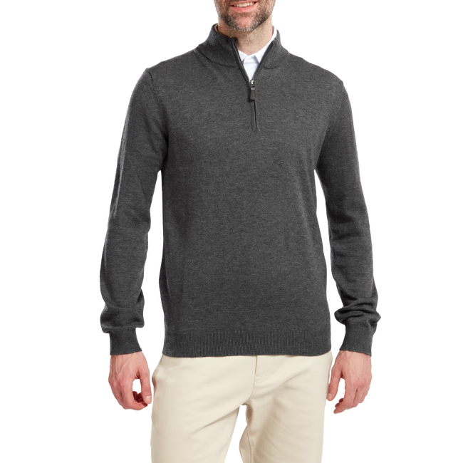 Wool Blend Half-Zip Pullover