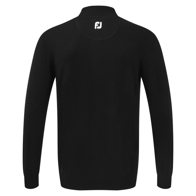 Wollmischpullover mit 1/2 Reißverschluss