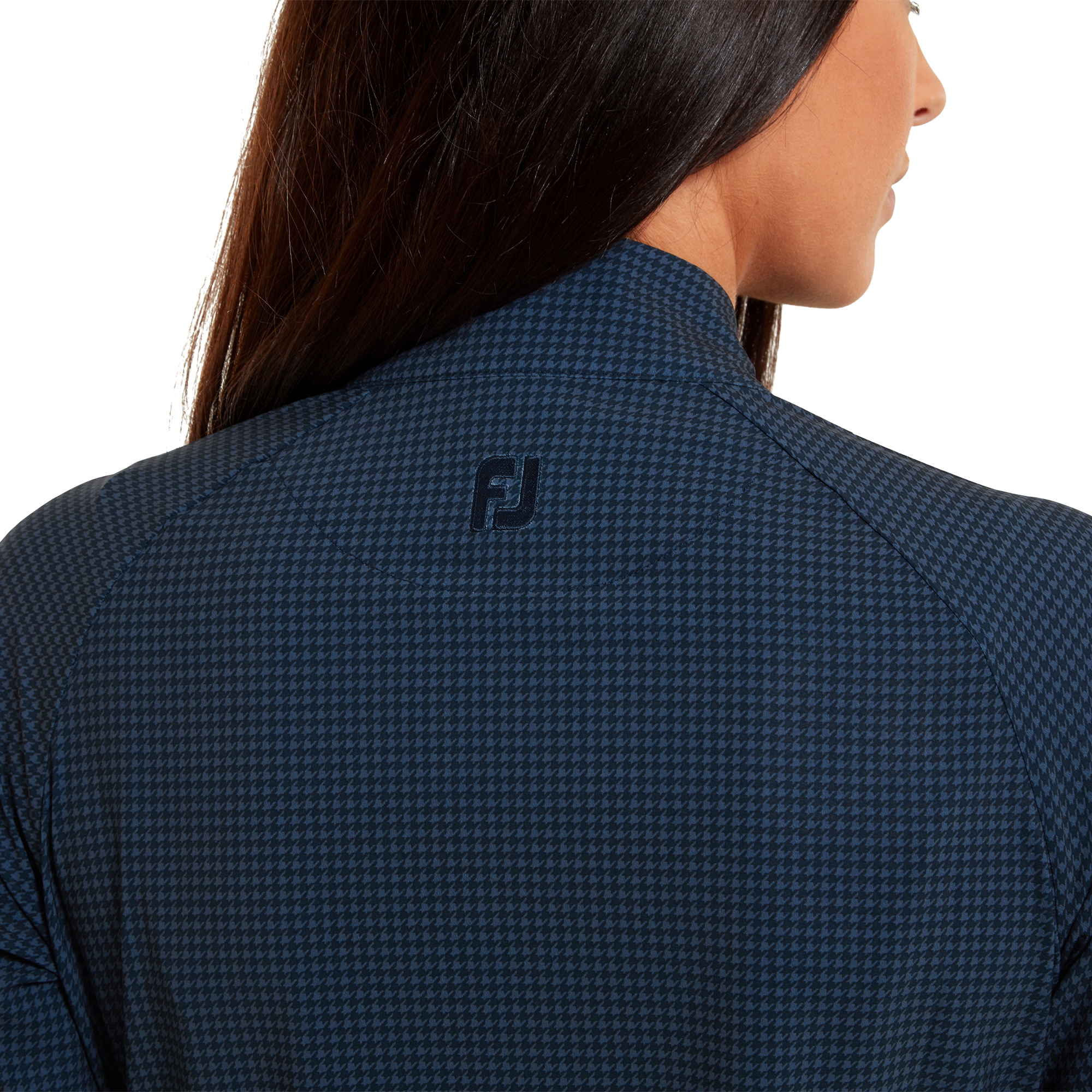 V&auml;vd jacka med Houndstooth-tryck