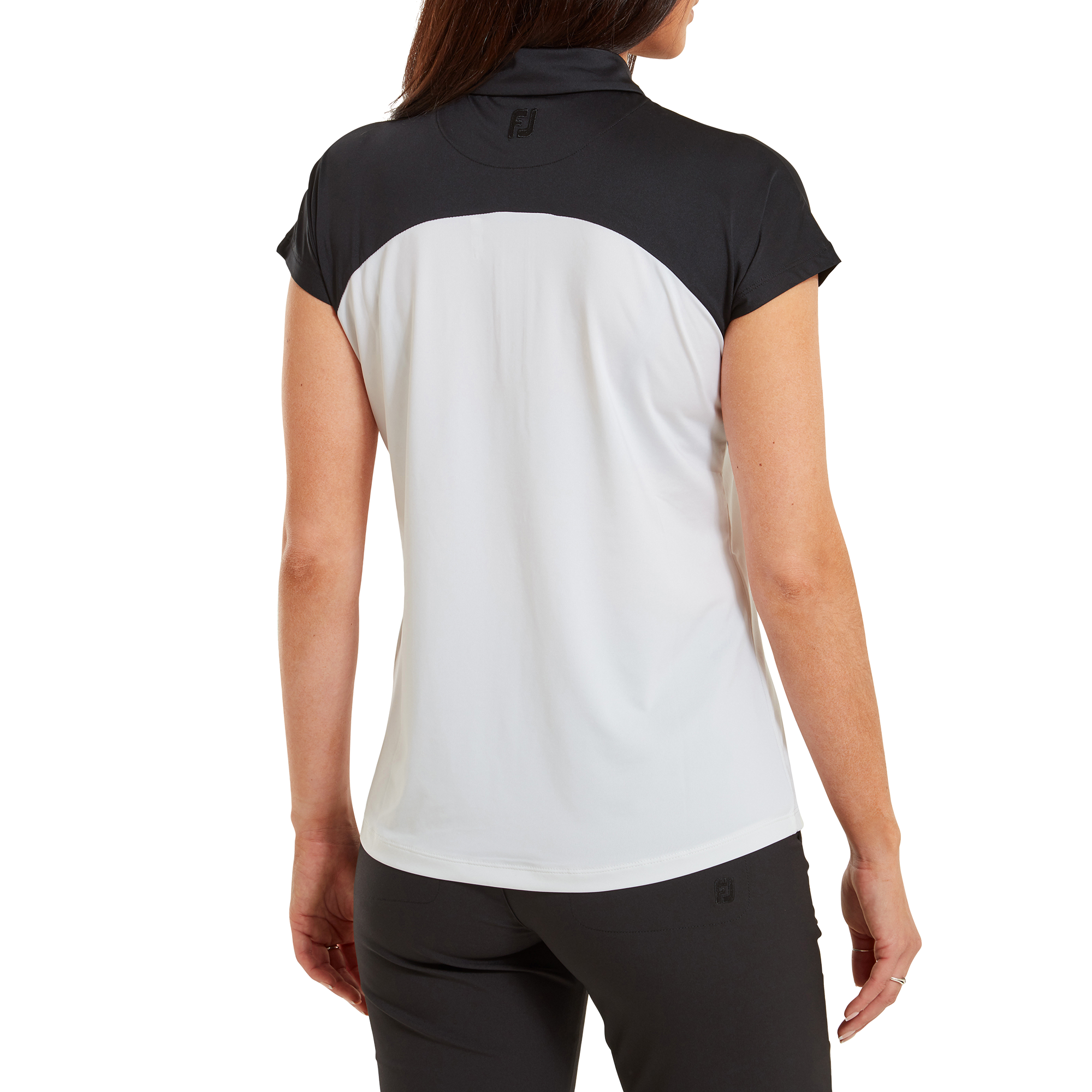 Polo &agrave; mancheron avec blocs de couleurs