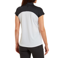 Cap Sleeve Colour Block Lisle