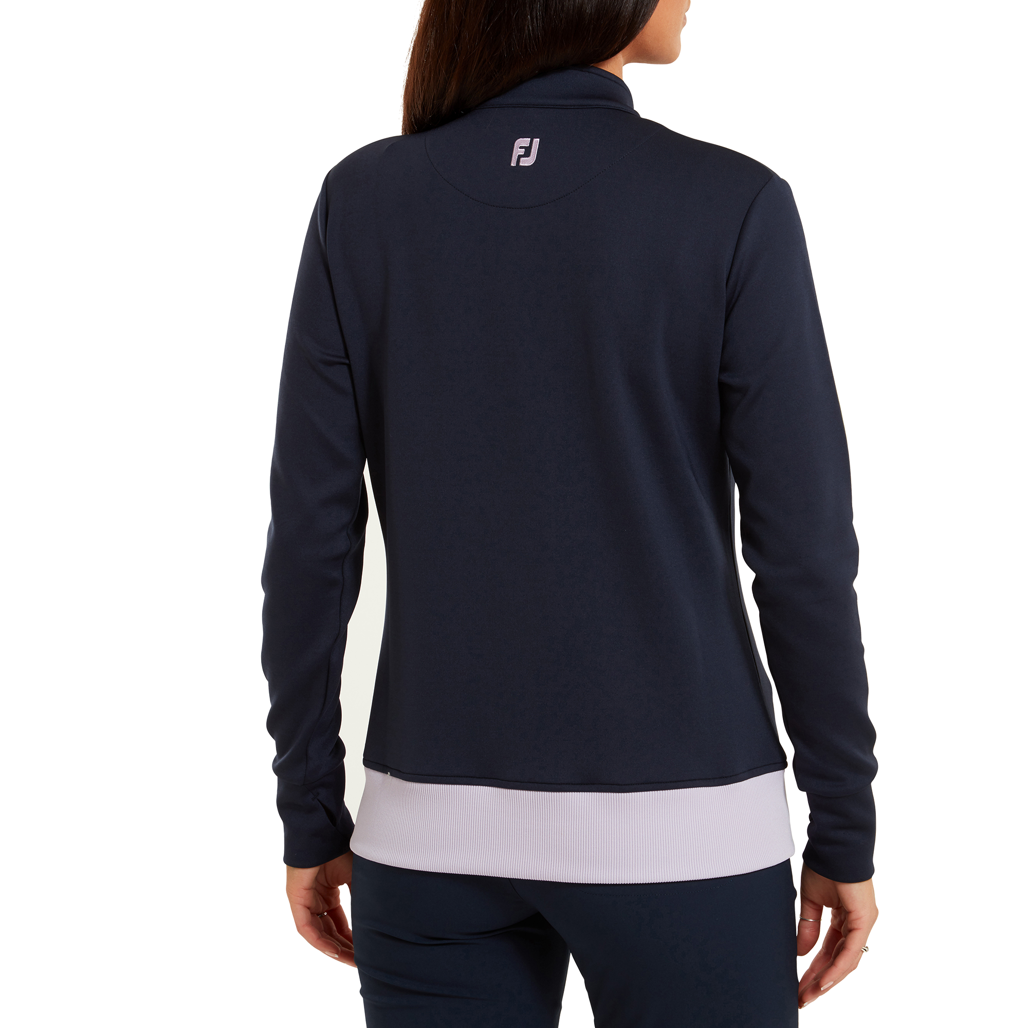 Full-Zip Knit Colour Block mellanlager