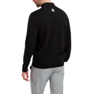 Wollmischpullover mit 1/2 Reißverschluss