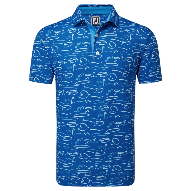 Golf Course Doodle Pique