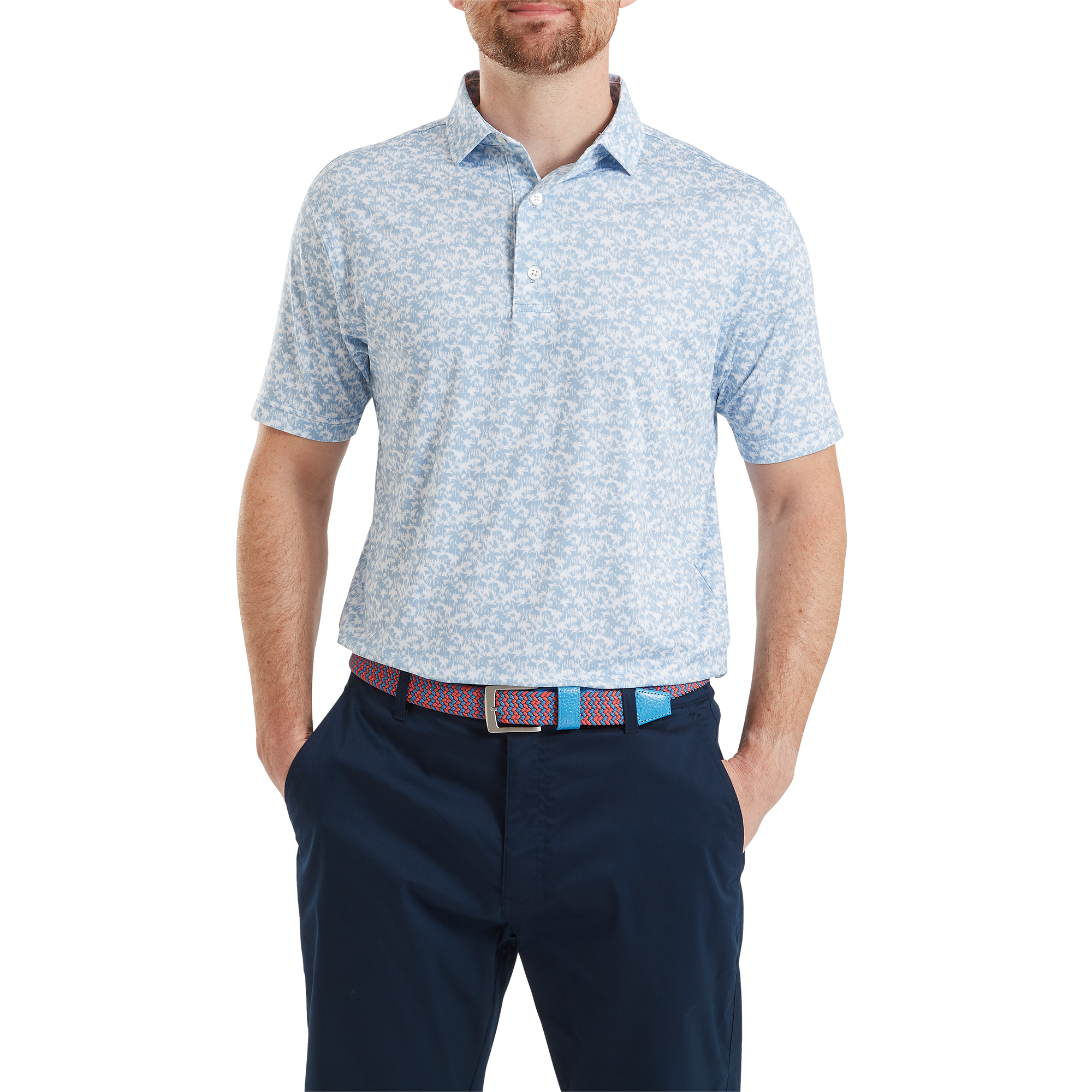 Hidden Palm Print Lisle