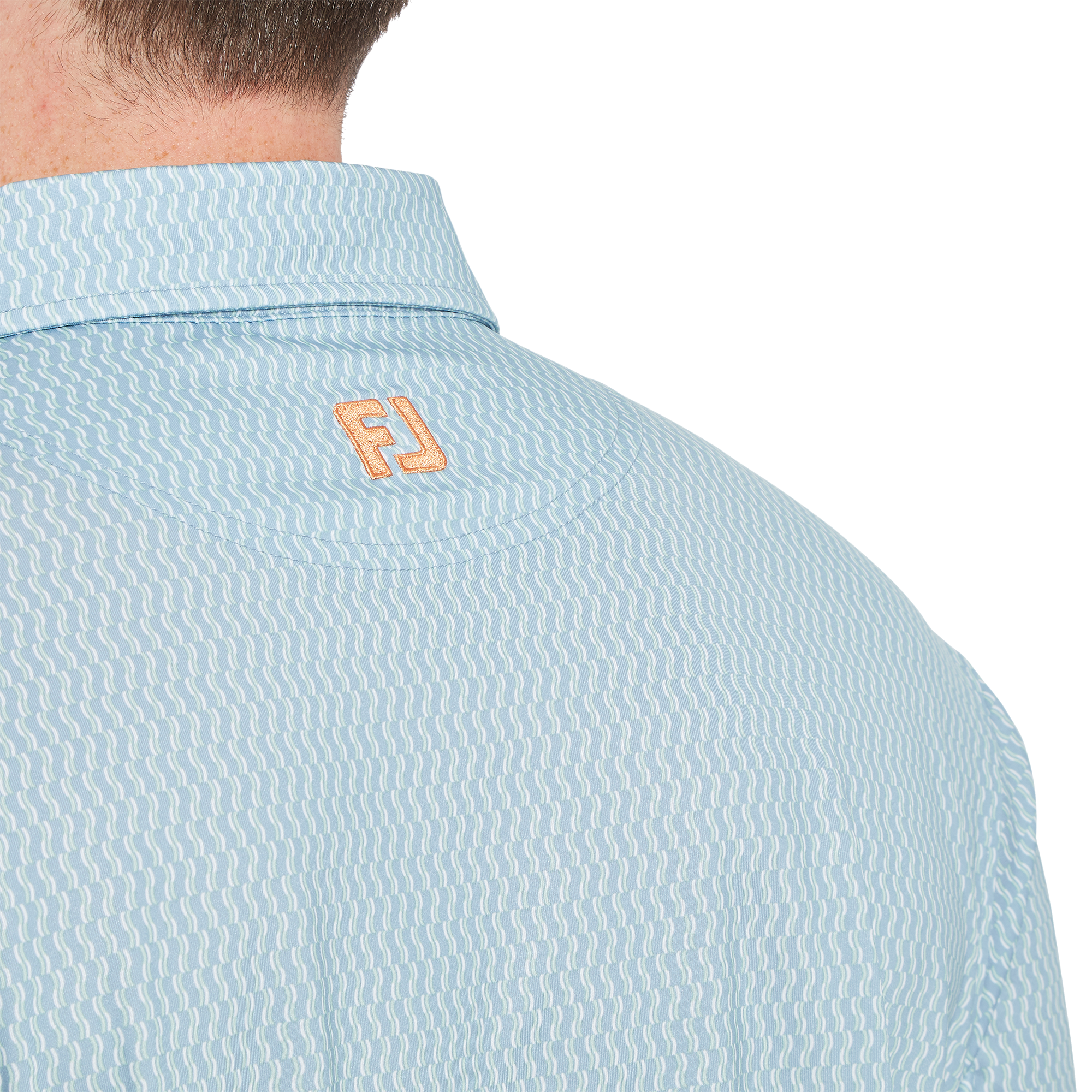 Polo en fil d'Ecosse imprim&eacute; tribale