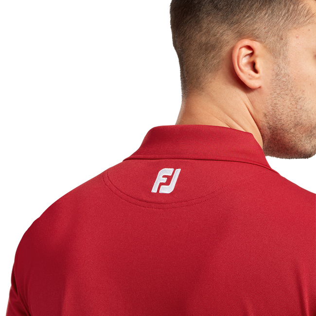 Stretch Pique Solid Knit Collar