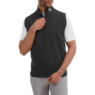 Stickad väst med hel dragkedja