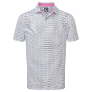 Polo en fil d'Ecosse imprimé guêpes volantes