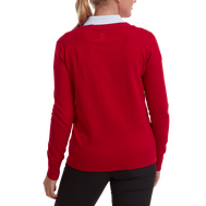 Wool Blend V-Neck Pullover