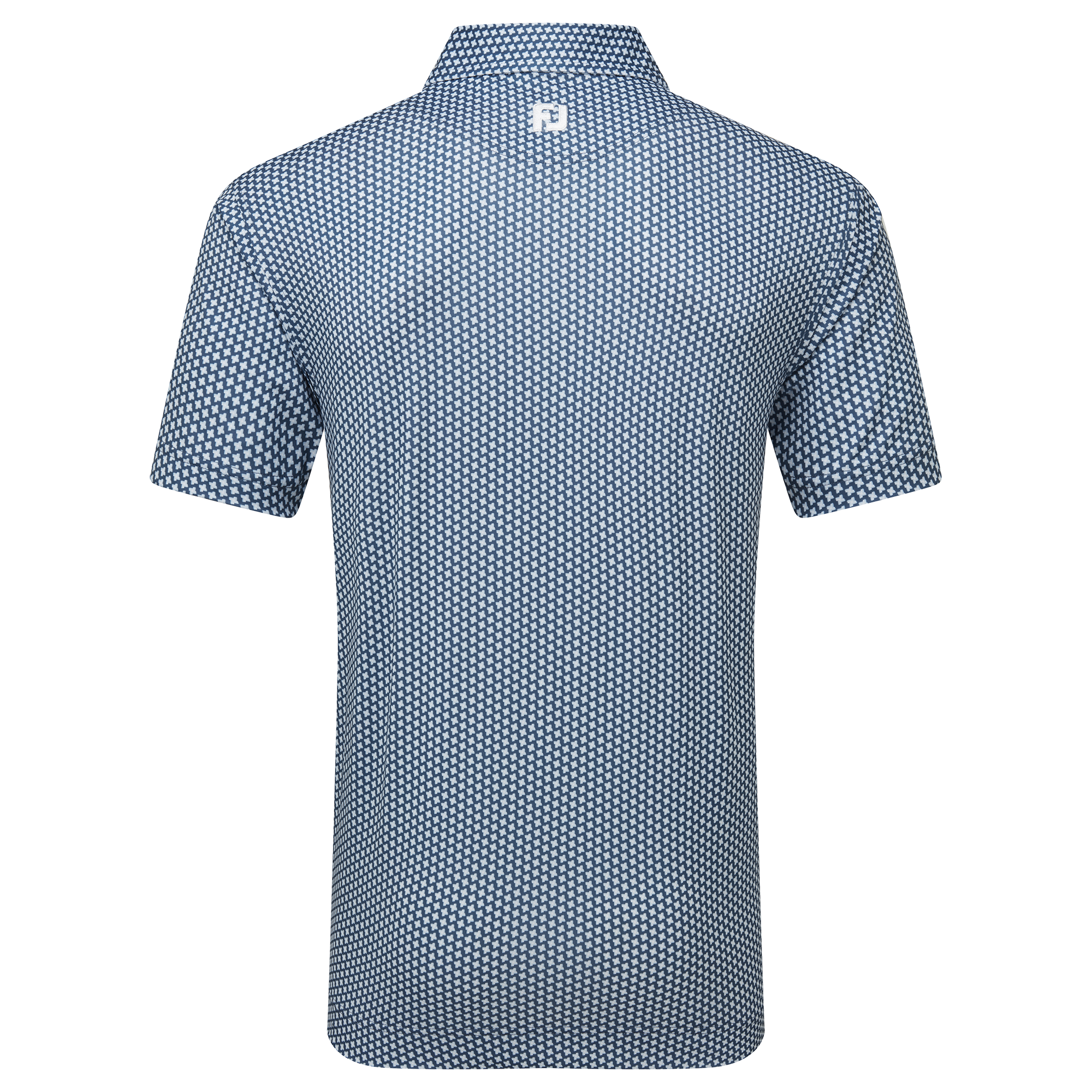 Polo en fil d'Ecosse imprim&eacute; pied de poule