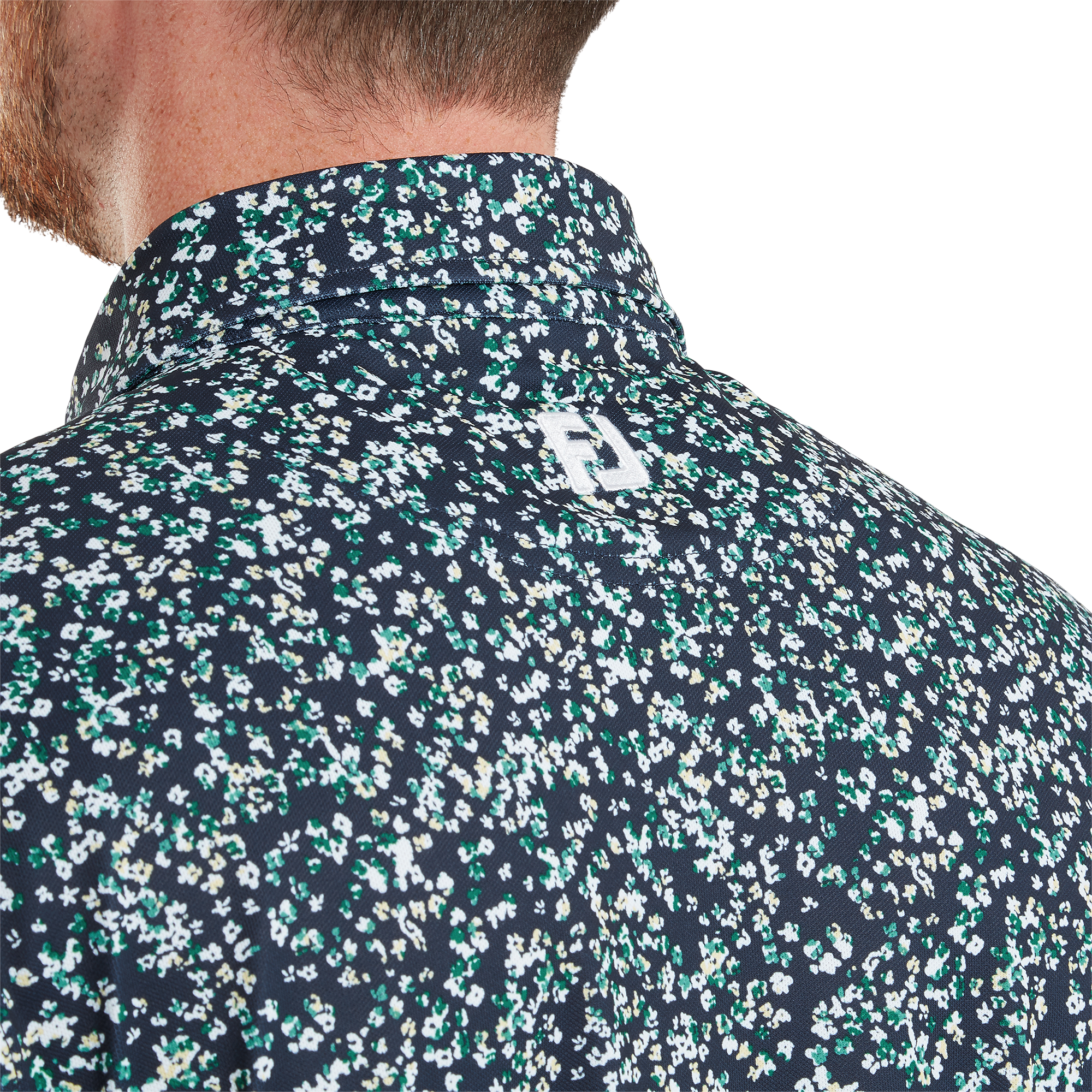 Watercolour Floral Print Pique