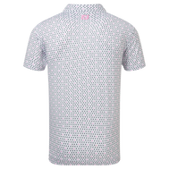 Polo en fil d'Ecosse imprimé guêpes volantes