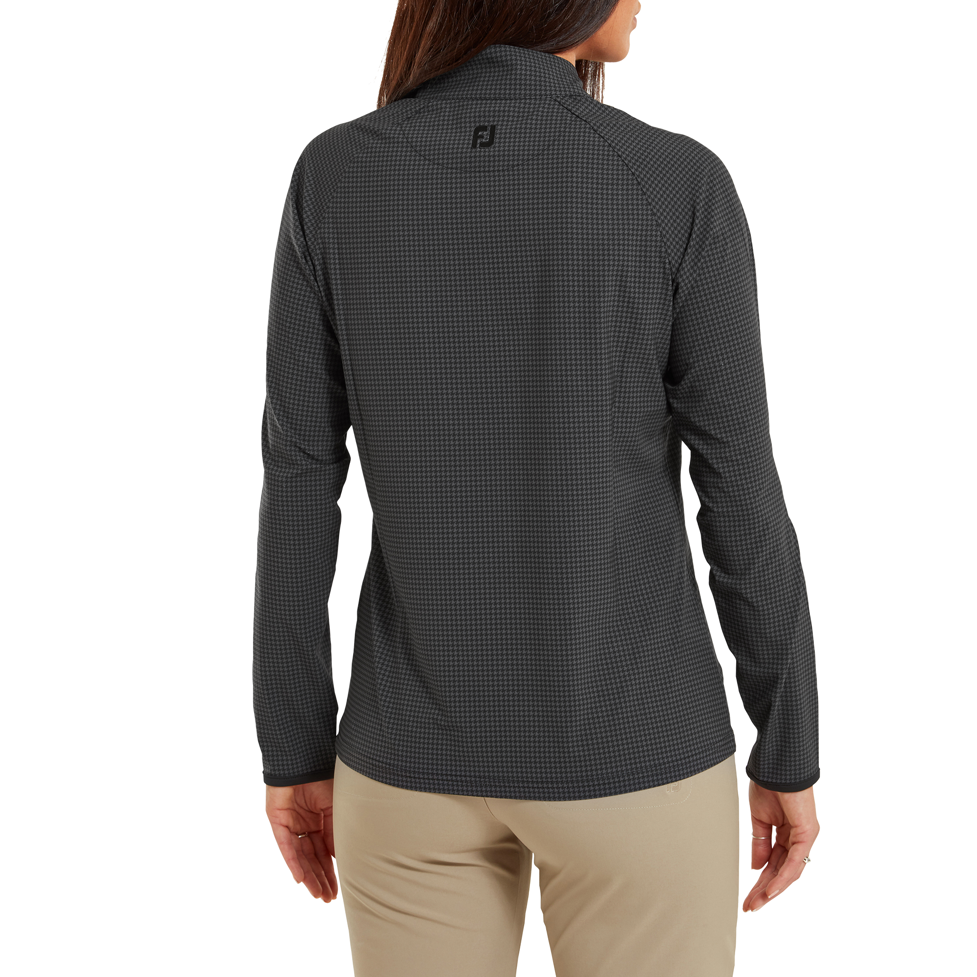 V&auml;vd jacka med Houndstooth-tryck