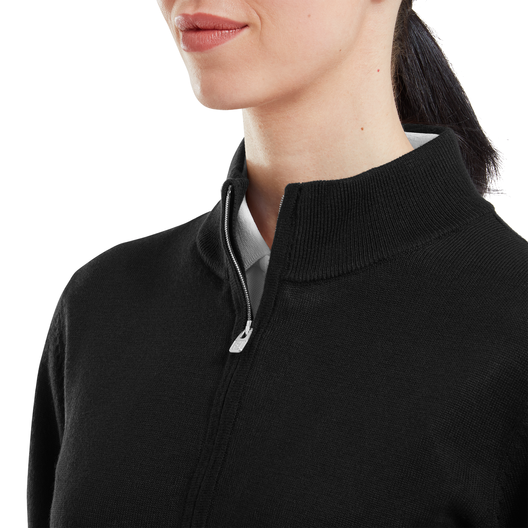 Pullover drirelease Full-Zip doubl&eacute; Femme