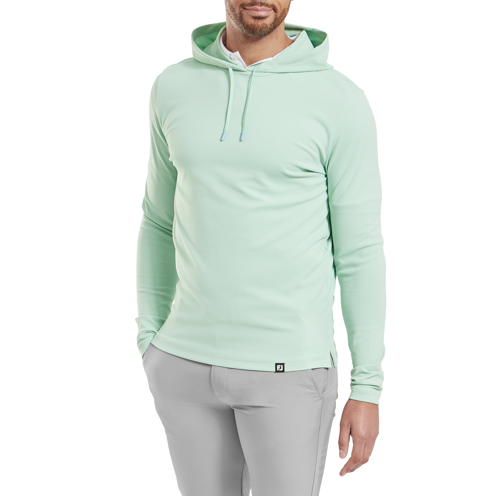 Hoodie Jacquard imprim&eacute; Ottoman