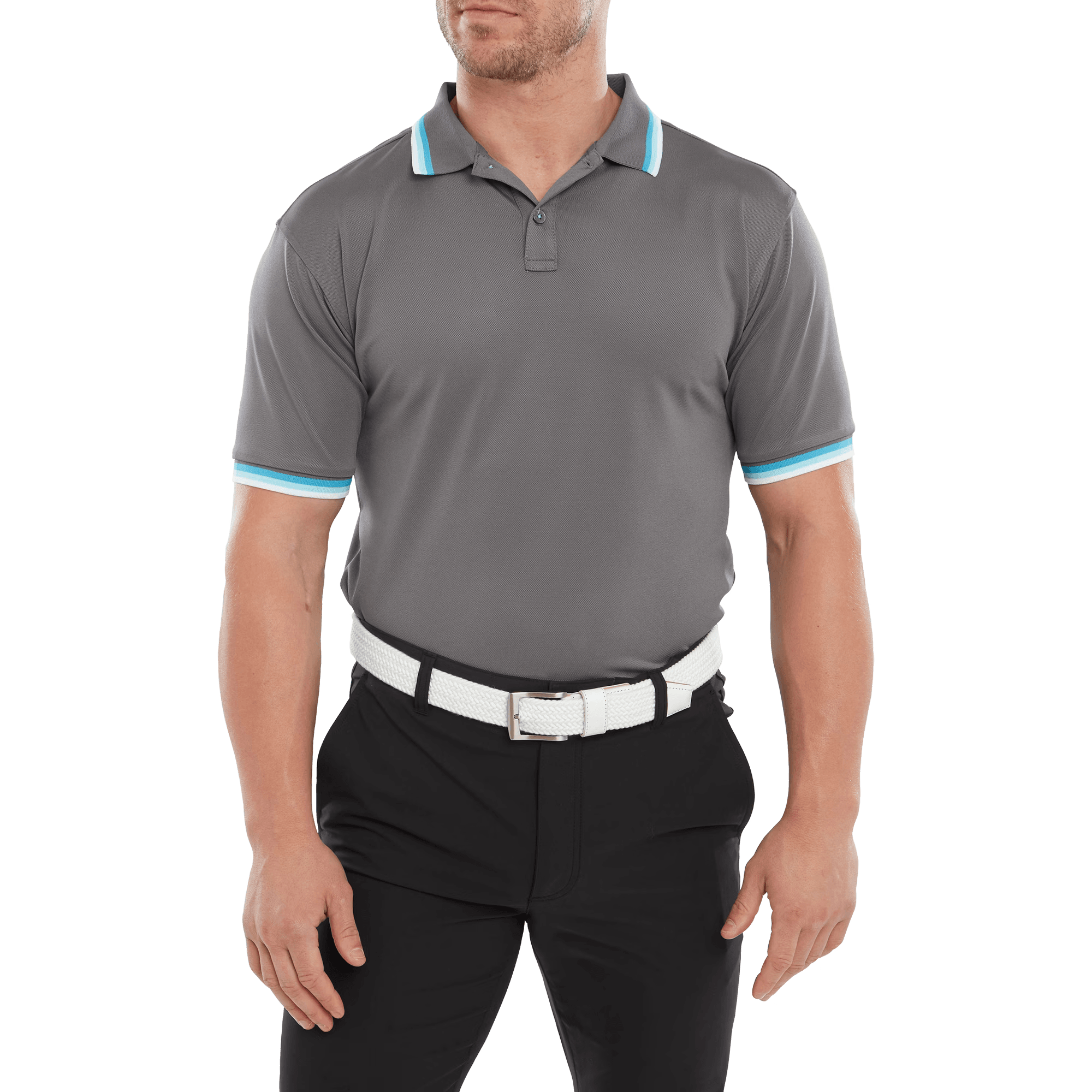 Solid Polo med Trim Pique