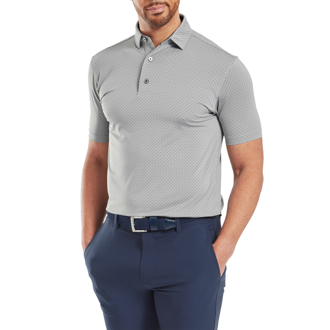 Stretch Lisle Dot Print