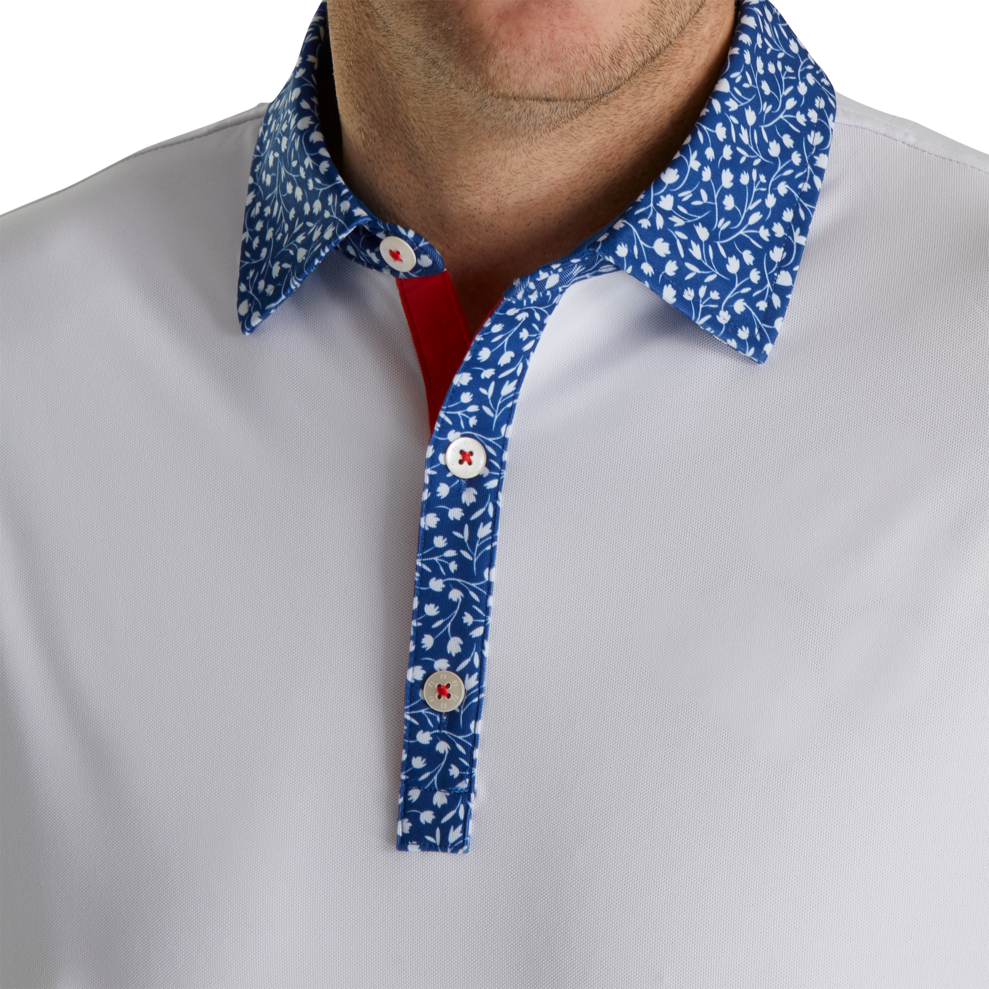 Tossed Tulip Trim Pique